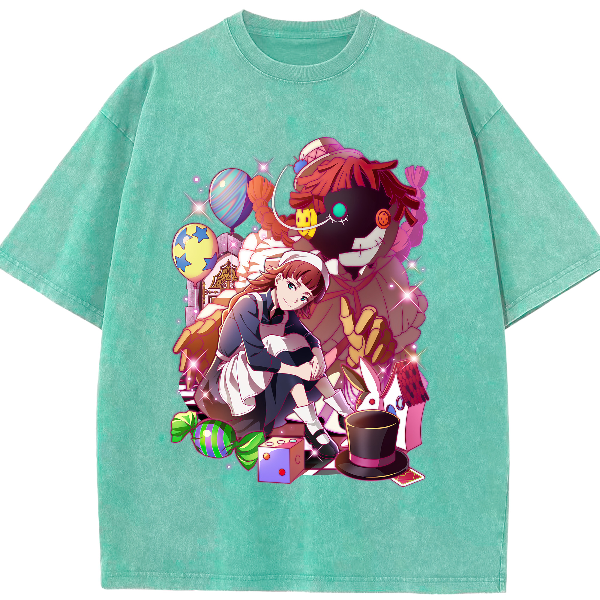 （画像用） 文豪ストレイドッグス Bungo Stray Dogs 綿100% ヴィンテージ風 半袖Tシャツ（フロントプリント）